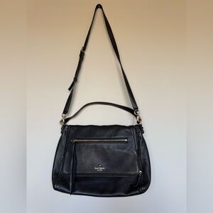 Kate Spade soft pebble black leather crossbody, shoulder purse